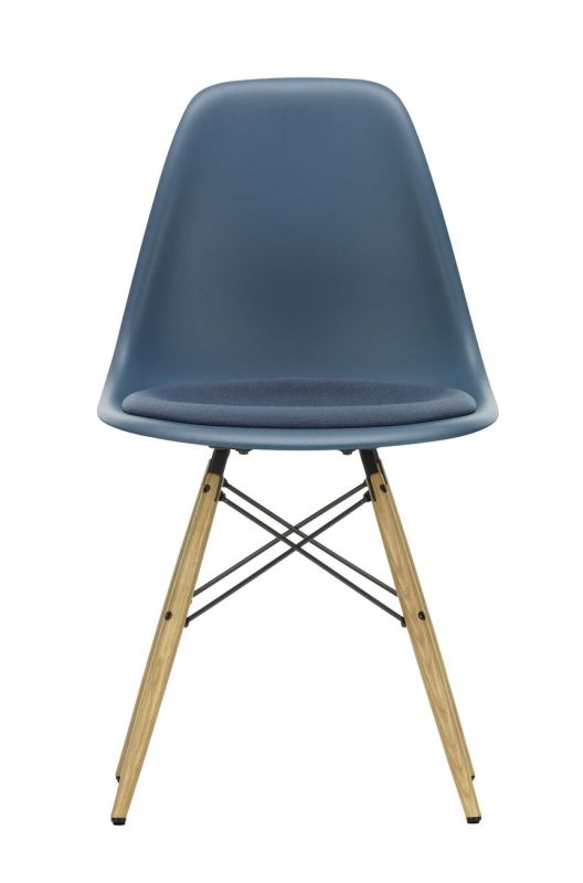 Eames Plastic Side Chair DSW Stuhl mit Sitzpolster Vitra